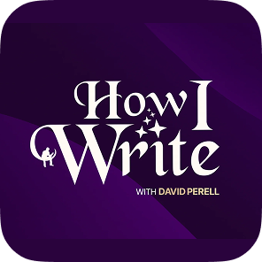 Thumbnail of the How I Write podcast. 
